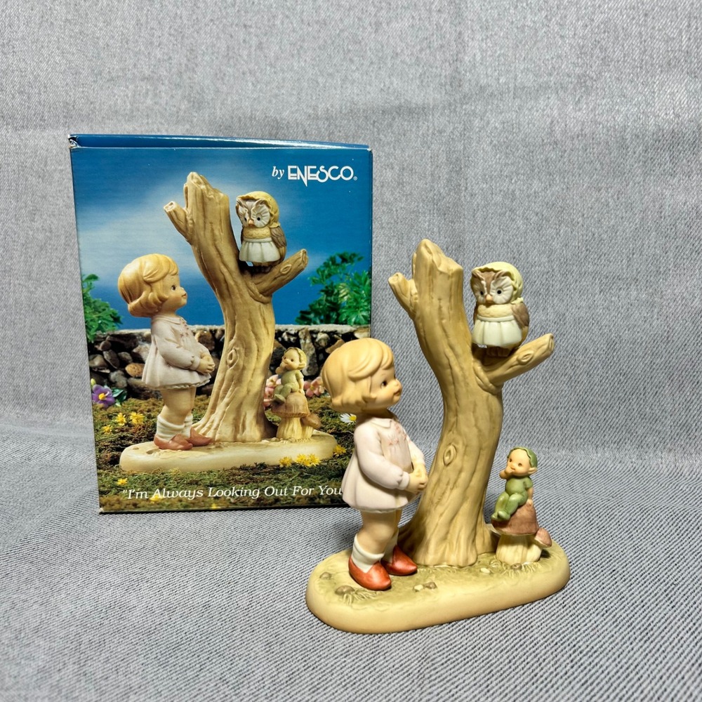Enesco Figurine Memories of Yesterday Tan I'm Always Looking Out For You 527440